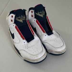 Nike Air Flight Lite Mid Men’s US Size 7.5 Olympics Dj2518-102 with new laces